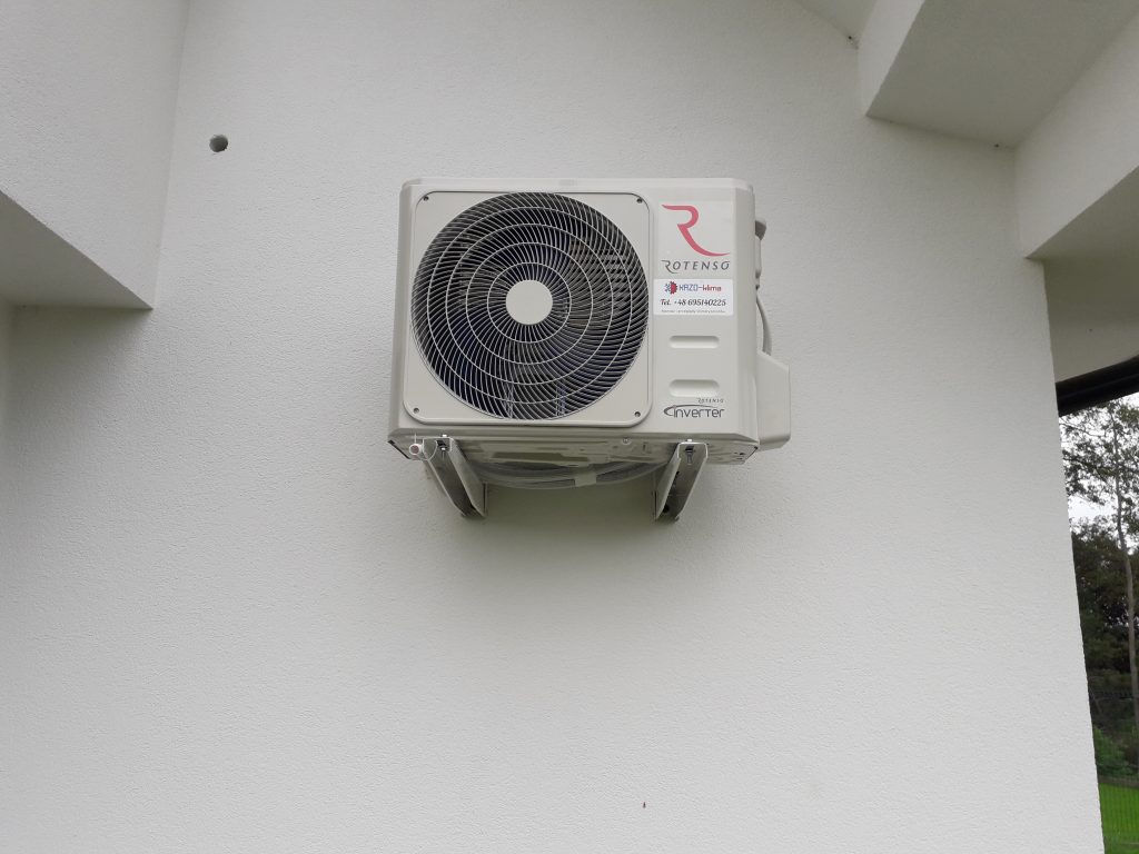 Efekt końcowy montażu klimatyzacji